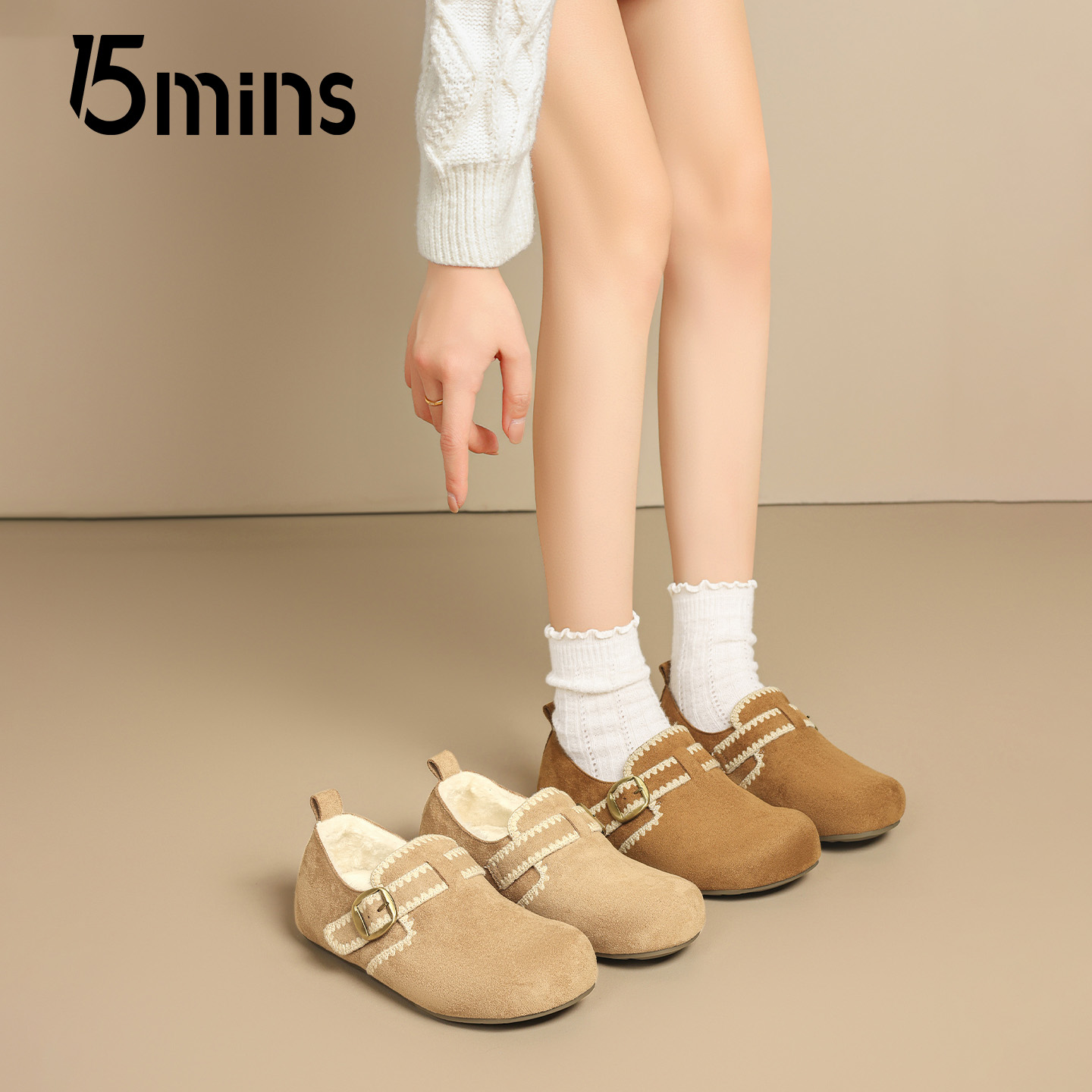 15mins全包勃肯鞋子女2025新款