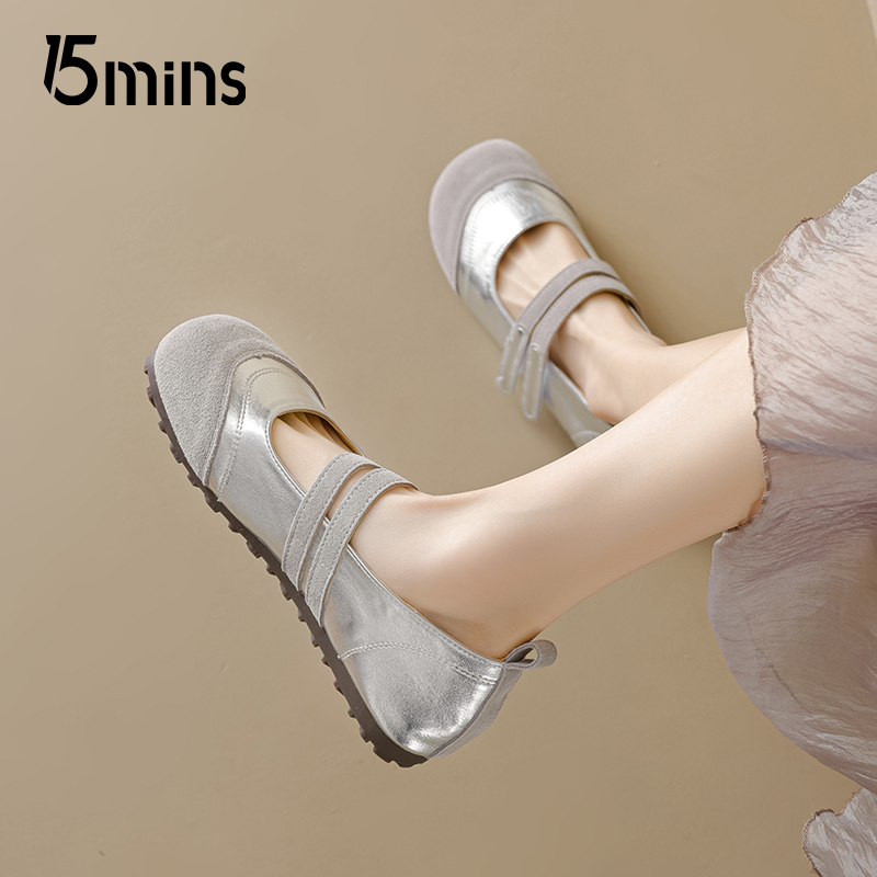 15mins勃肯玛丽珍鞋女2025夏季