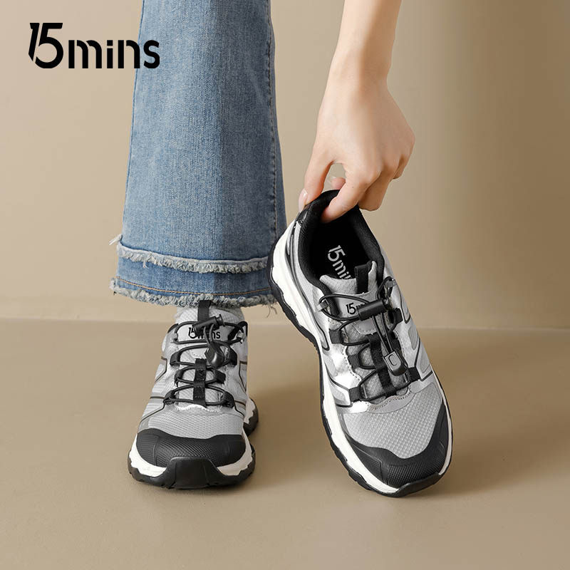 15mins时尚舒适老爹鞋女2025秋冬新款银色户外登山鞋休闲运动鞋子,女鞋,工装鞋,淘宝优惠券,粉丝福利购,淘宝优惠卷