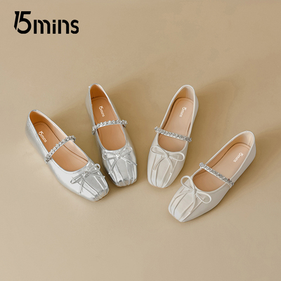 15mins法式绝美玛丽珍鞋女