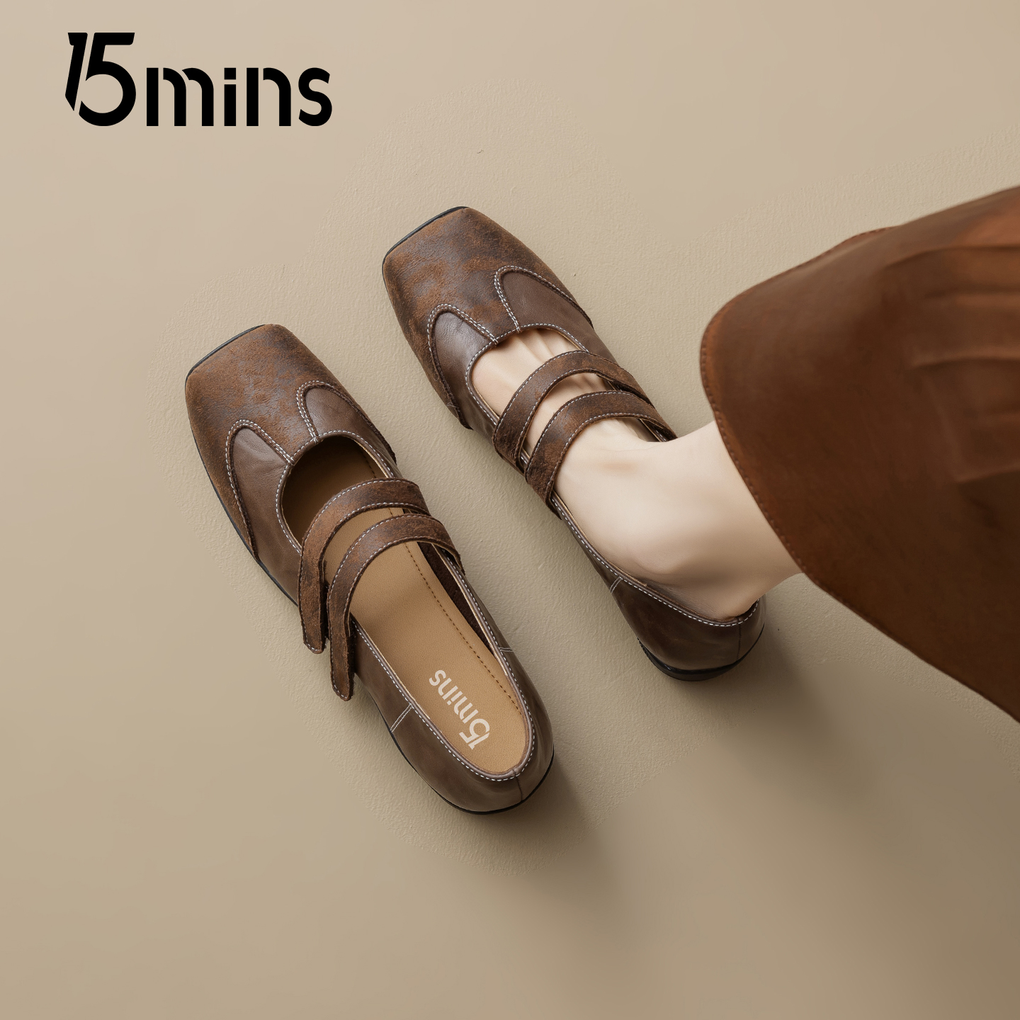 15mins法式气质玛丽珍女士2025秋