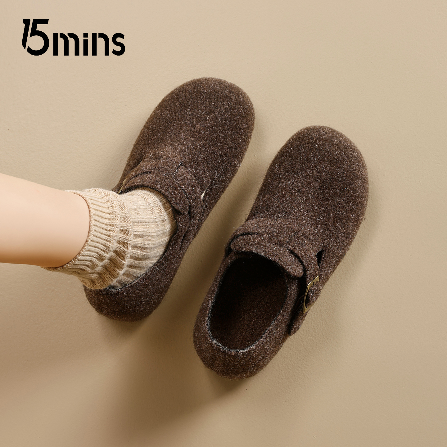 15mins复古小众勃肯鞋女2025冬