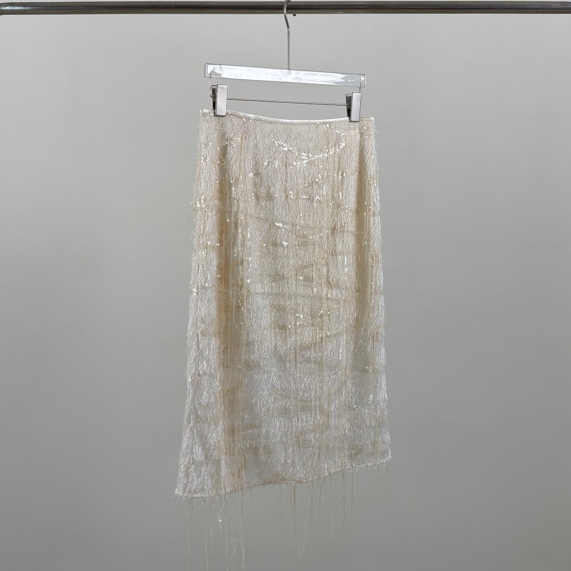 静奢优雅氛围感流苏半身裙