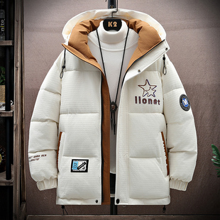 冬季13青少年羽绒服12岁男孩14初高中学生15帅气加厚外套16冬装潮