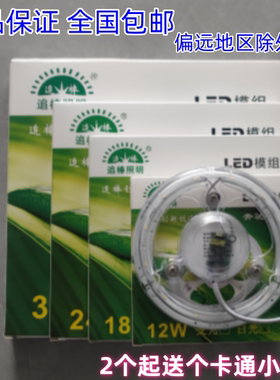 追棒LED吸顶灯灯芯节能高亮替换灯贴灯板灯泡圆形方向盘光源贴片