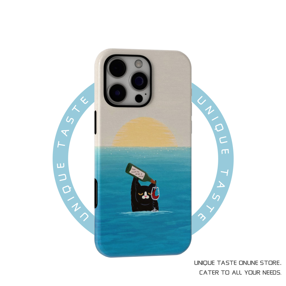 海里的猫适用iPhone17苹果16promax手机壳2025新款15艺术感设计14个性创意简约ins小众不撞款菲林手机软壳13