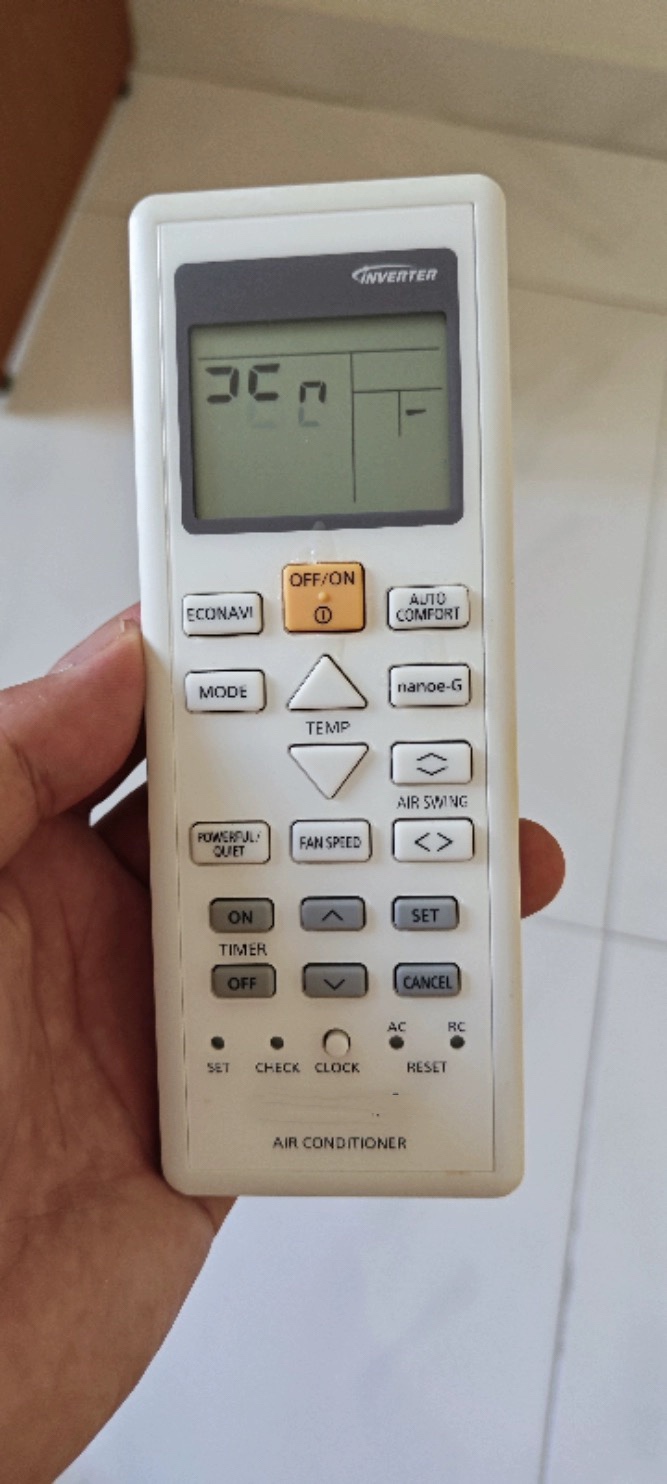 英文版松下空调冷气机遥控器CS-PS18UKA  CS-MXS9UKZ RE24SKA适用