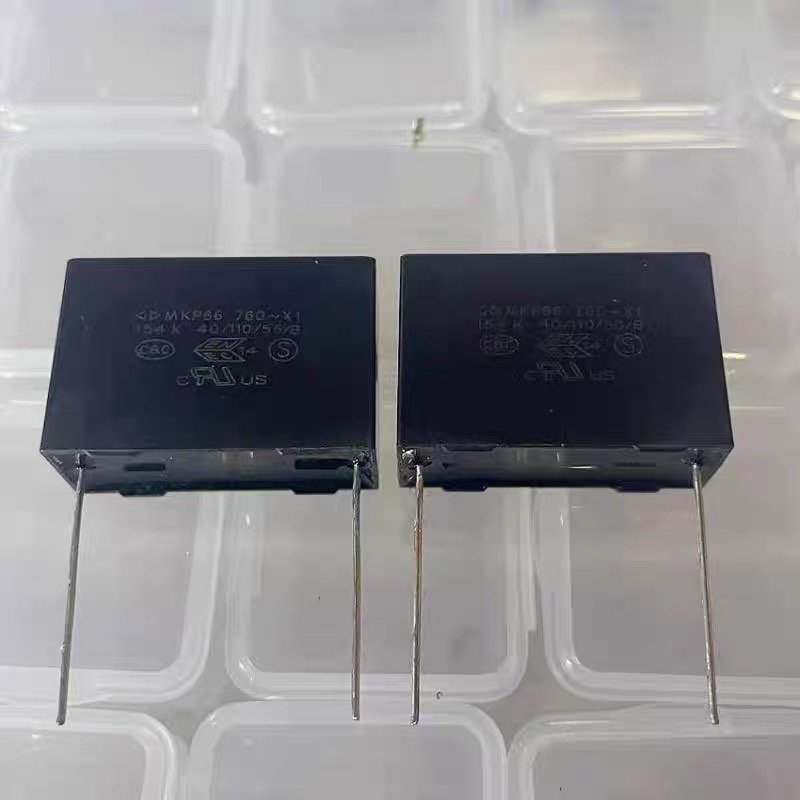 法拉安规电容 MKP66 154K 760VAC 0.15UF 760V X1 脚距P27.5MM
