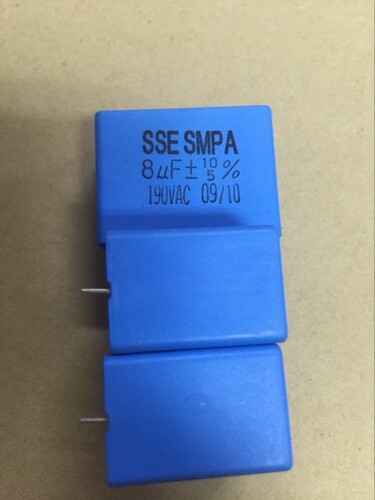 进口 安规电容SSE SMPA8uF-190VAC  8uF 805J K 190VAC 脚距32MM