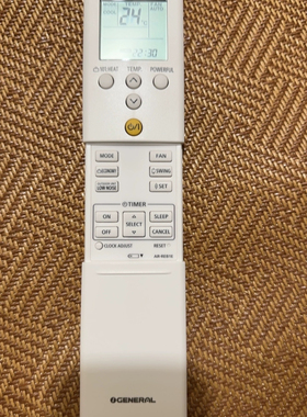 GENERAL珍宝富士通空调冷气机遥控ASWX09LECA AR-RET5E AR-REB1E