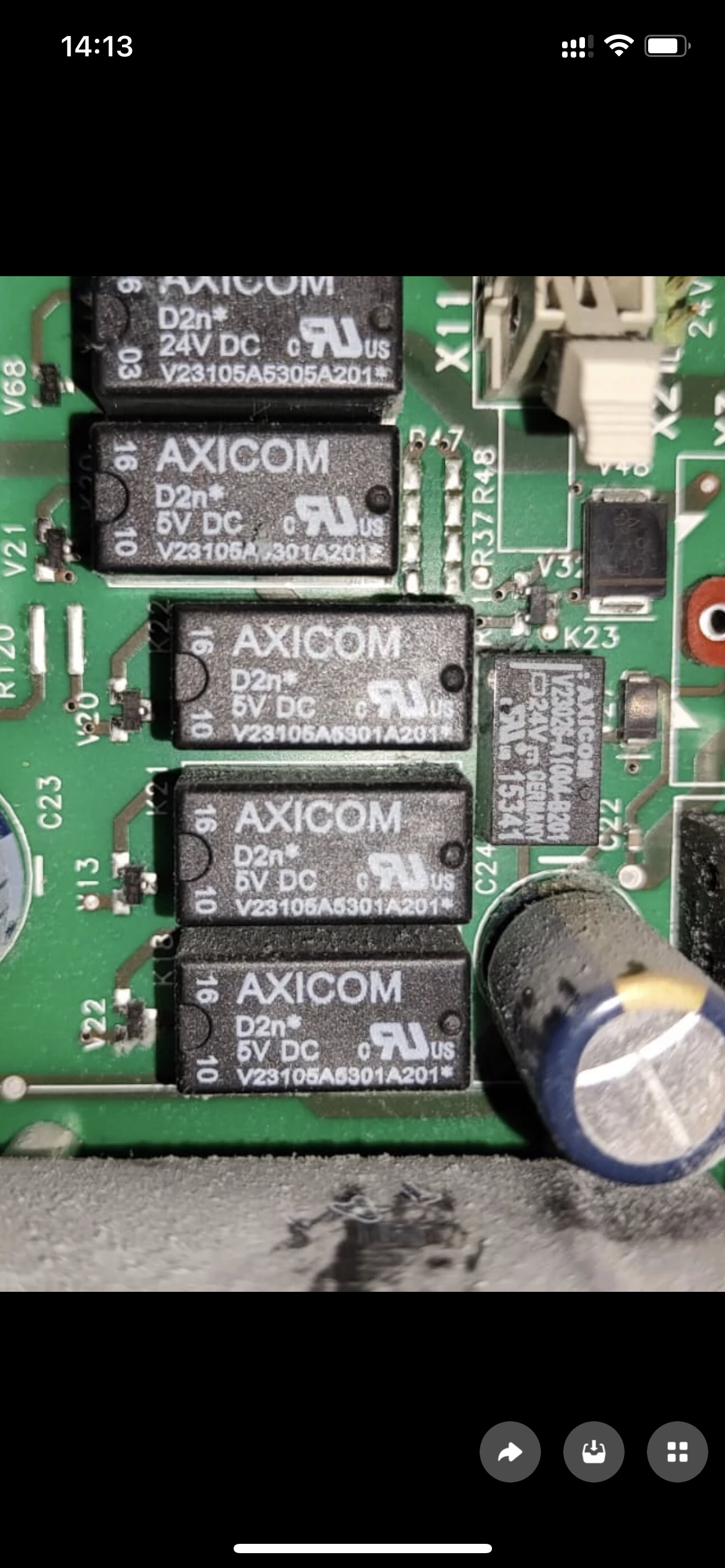V23105A5305A201 原装进口AXICOM继电器D2n 5V 8针脚3A正品