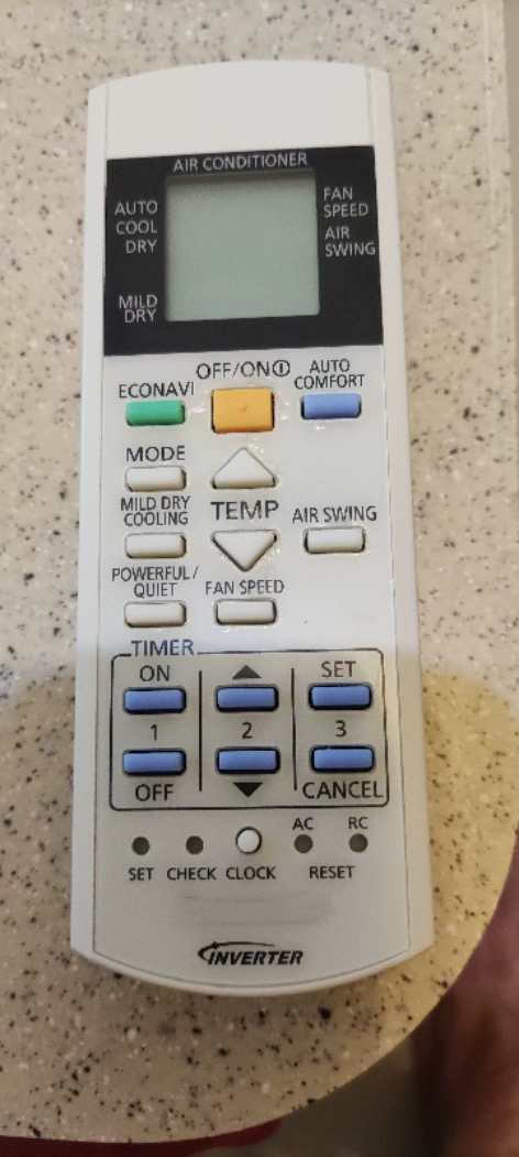 适用松下冷气机空调遥控器 A75C3300 CS-PS18QKA  全新通用