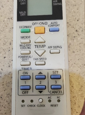 适用松下冷气机空调遥控器 A75C3300 CS-PS18QKA  全新通用