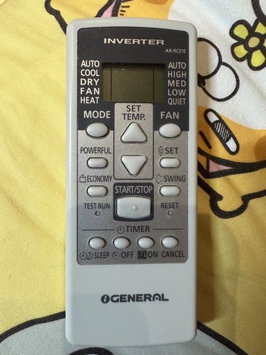 适用CENERAL 富士通珍宝将军空调遥控器AR-RCE1E 全新英文