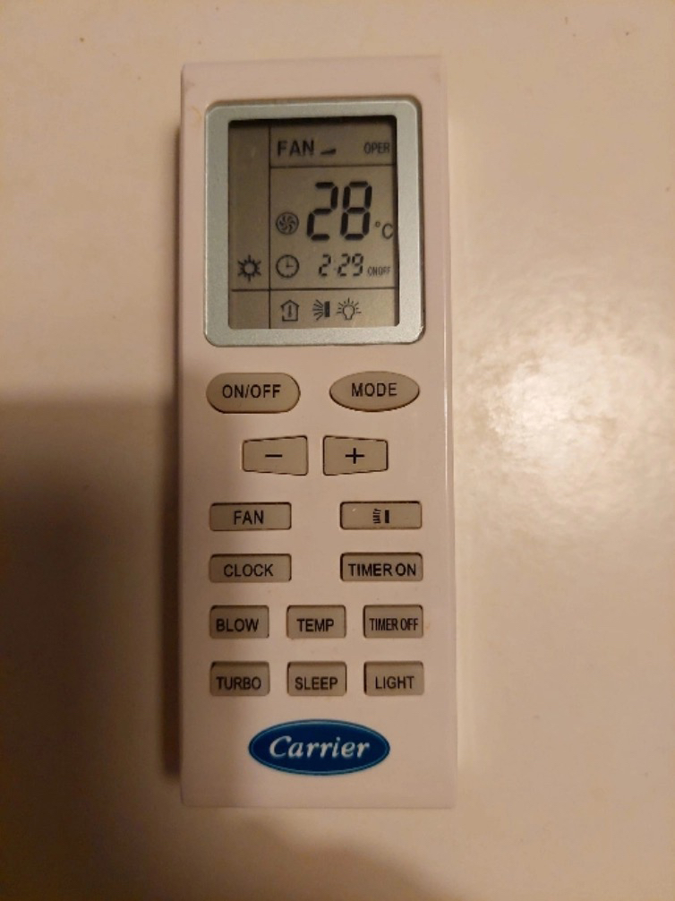 适用Carrier 开利空调遥控器 YB1FA4 YB1F2 42LFC018708 全新通用