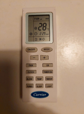 适用Carrier 开利空调遥控器 YB1FA4 YB1F2 42LFC018708 全新通用