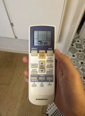 CENERAL富士通空调遥控器AR-RAJ1E RY12 ASWX18FAT冷气机冷暖通用