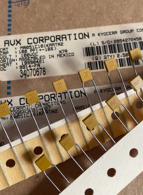 MR051C101KAATR2 100V101/100V100PF美国AVX多层陶瓷独石电容器P5