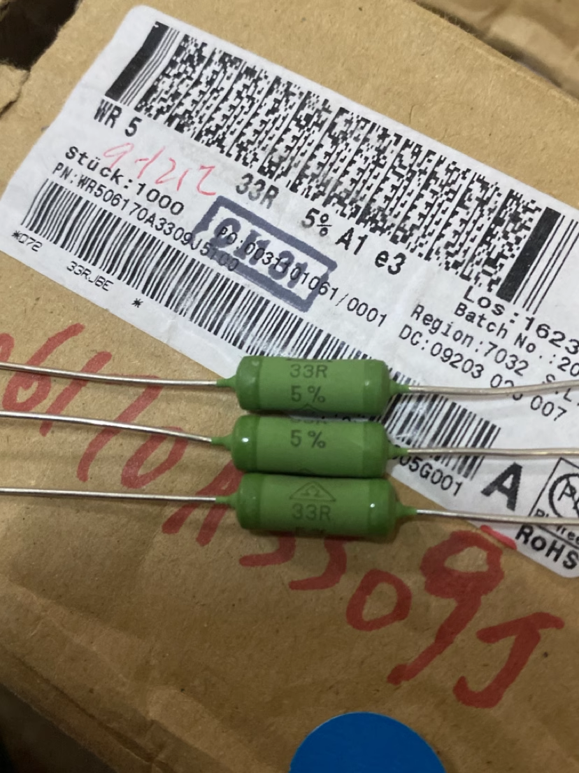 威世绕线电阻器WR53W/33R/33欧