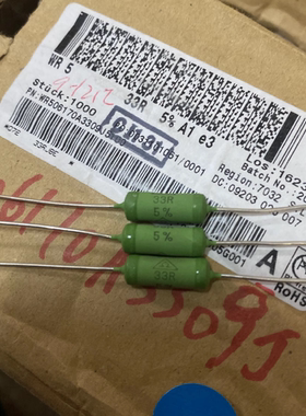 WR506170A3309J5100 WR5 3W/33R/33欧 威世VISHAY 绕线电阻器