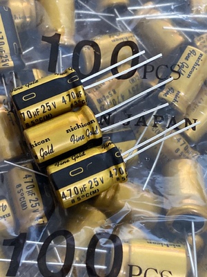 尼吉康470uF25V音频电解电容器