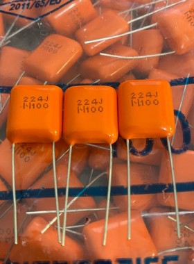 20个=28元 NIS/ NISSEI日精100V 224 220NF 0.22UF 橙色APS电容器