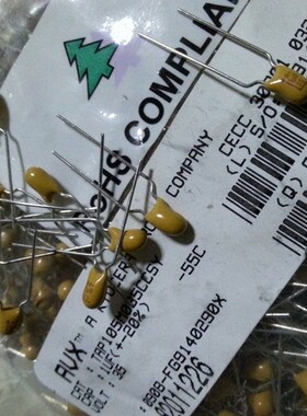 100只=30元 美国AVX直插钽电容器 35V1uf TAP105M035CRW 1UF/35V0