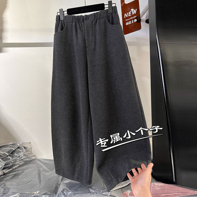150小个子哈伦萝卜遛弯毛呢奶奶裤女秋冬高腰九分阔腿香蕉休闲裤8,女装/女士精品,休闲裤,淘宝优惠券,粉丝福利购,淘宝优惠卷