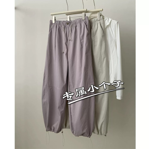 夏季新款150九分速干降落伞裤女