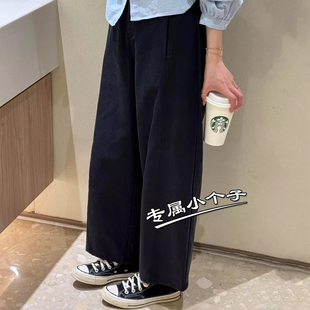 日系150cm九分小个子慵懒风工装休闲裤女春季新款显瘦哈伦阔腿裤8