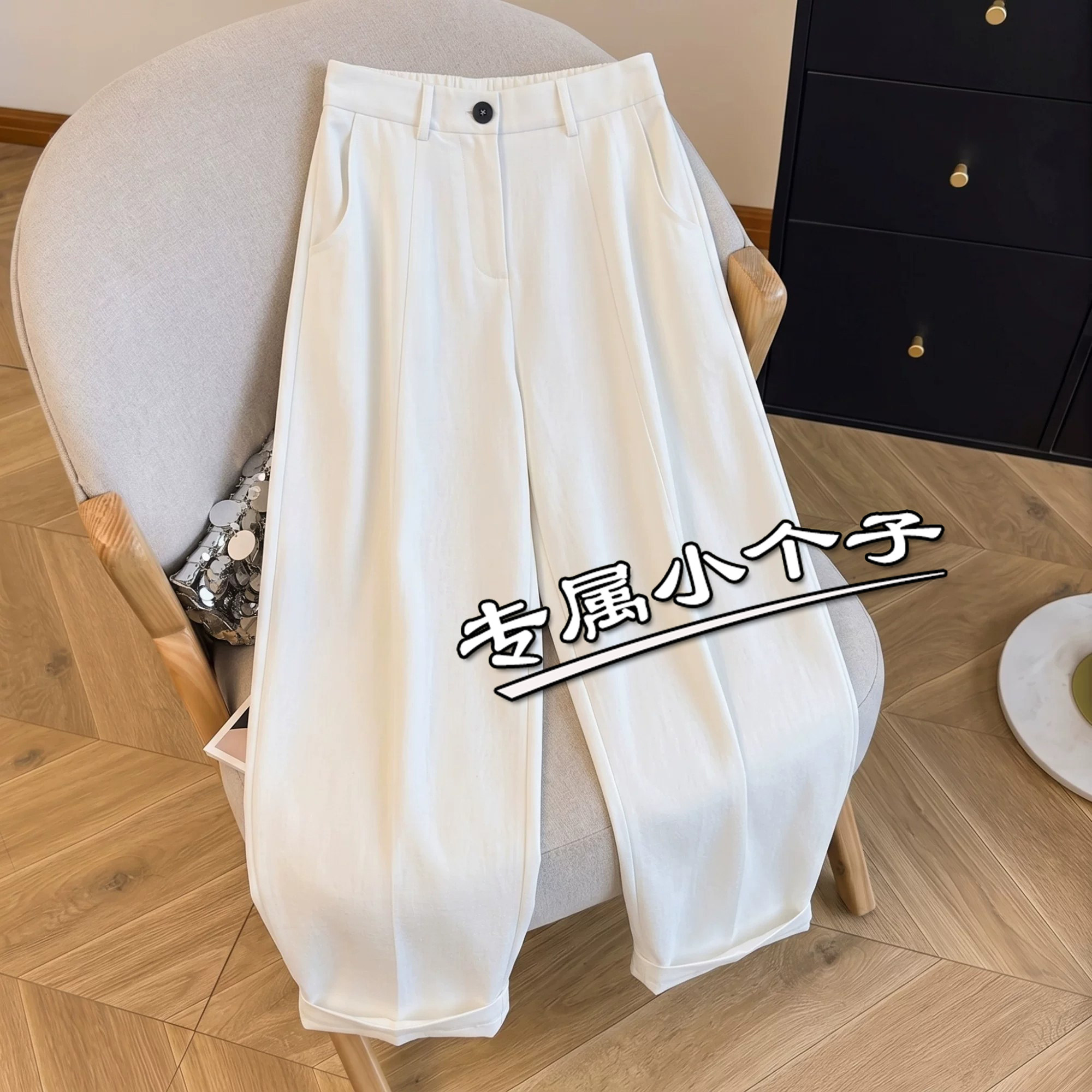 日杂风150小个子弯刀气球裤女图片