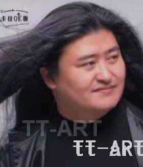 正品黑色中分假发模仿刘欢假发道具节日舞台表演假发男女反串假发