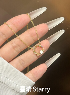 S999足银小萌宠锁骨链甜美百搭