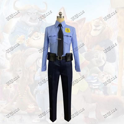 疯狂动物城cos服朱迪兔子警官cos服尼克狐狸警官cosplay服装日常
