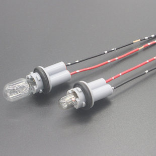 汽车T10示宽灯座12V面包车24V货车小灯插座插头接头T15倒车灯底座