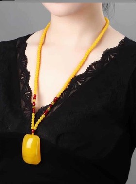 【买三送一国风项链毛衣链民族风古风女长款唐装汉服挂件配饰串珠