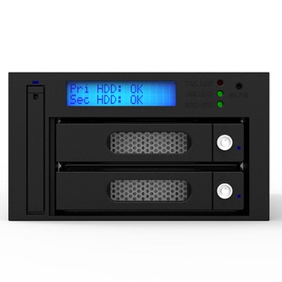 工业级RAIDON iR2623-S3 2 CD-ROM光驱位 内置RAID1磁盘阵列模组稳定可靠