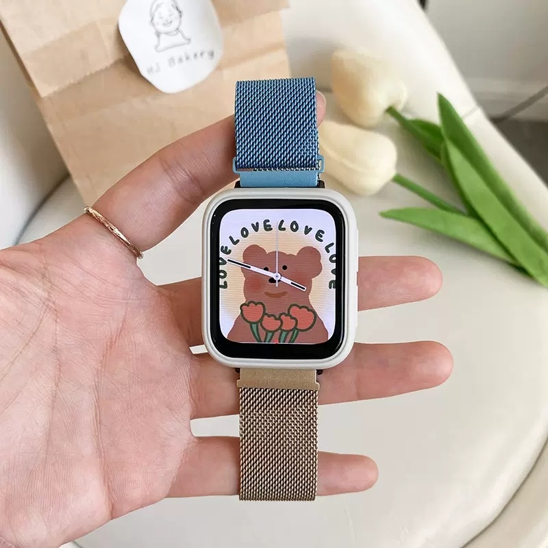 【米兰渐变】适用荣耀亲选Rossini 2iHaylou Watch手表金属磁吸带