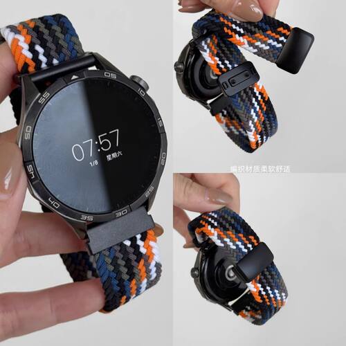 适用华为GT6手表带gt5Pro运动watch5女gt3尼龙编织gt4腕带男款pro