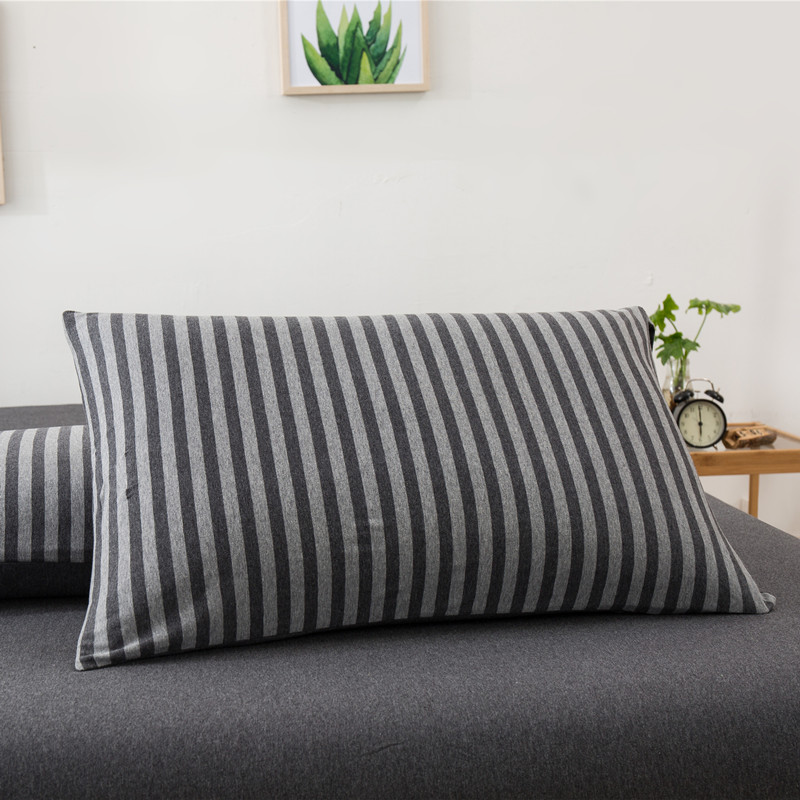 天竺棉枕套48x74cm针织棉一对装