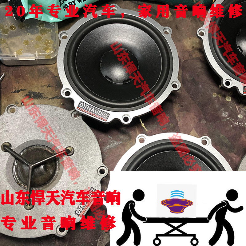 专业维修丹麦丹拿伊索塔110 430 650 1200喇叭不响杂音烧音圈换边