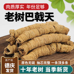 正宗广东德庆巴戟天药材老树杜仲牛大力薯紫肉抽芯泡酒煮水煲汤料