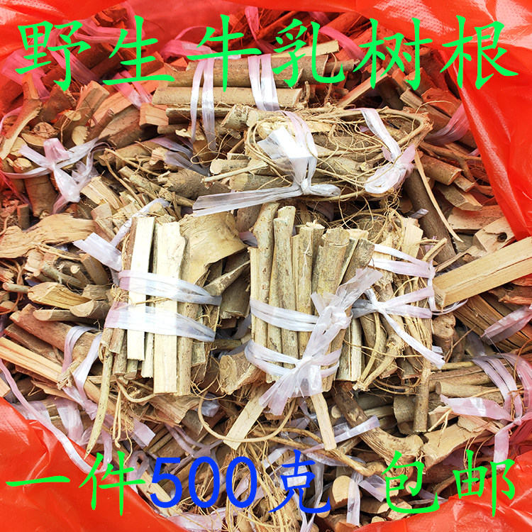 白花牛奶树根梅州特产野生煲汤汤料牛乳树根500克 散装包邮