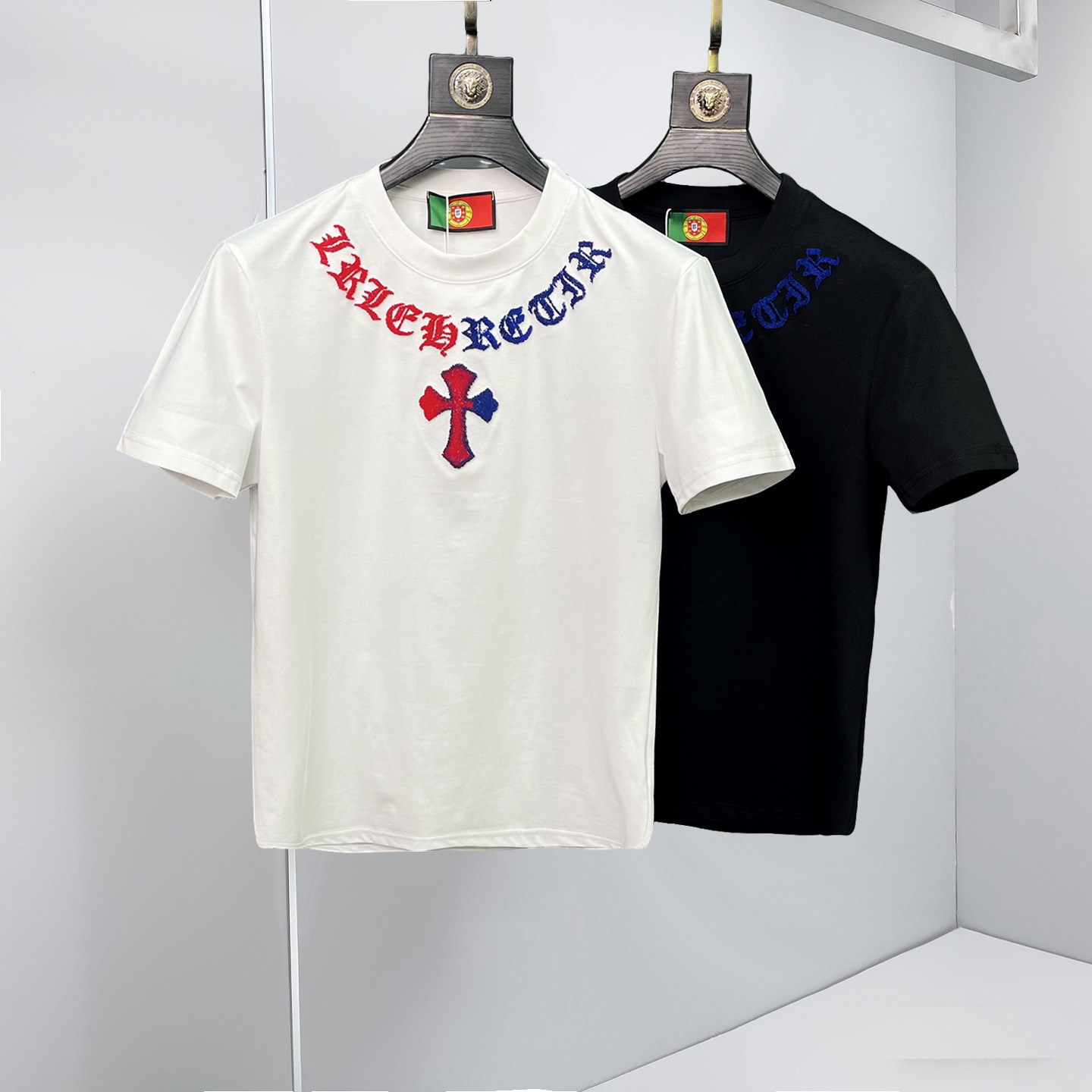 2026新款夏季男士丝光棉牙刷绣T恤A315-XB50P75白沙发图，男装T恤，电商A315