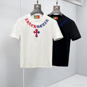 2026新款 夏季 男士丝光棉牙刷绣T恤 A315-XB50 P75白 沙发图，男装T恤，电商A315