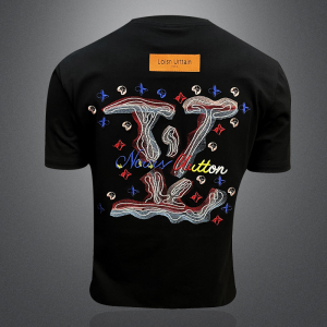 2026新款 夏季 男士刺绣T恤 A315-XB38812 P75 3D图，男装T恤，电商A315