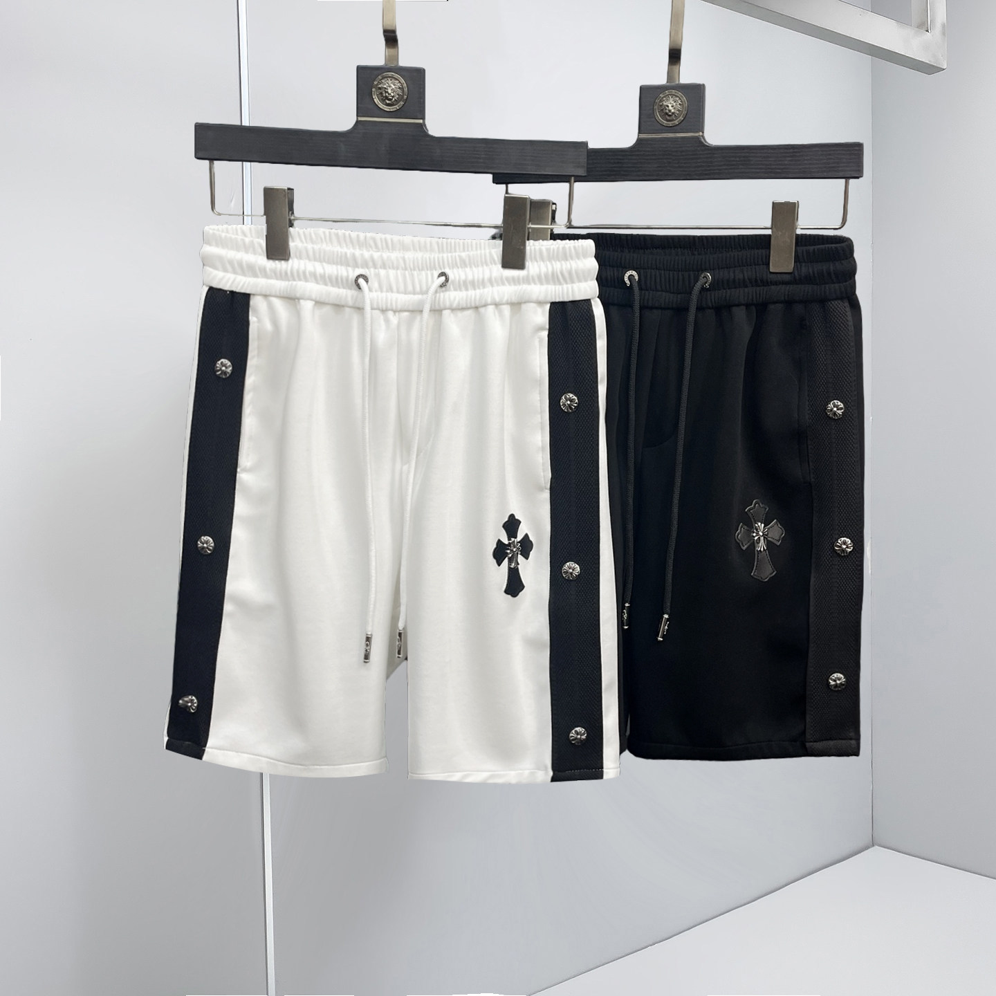 男士短裤铆钉2026夏季新款休闲五分裤时尚男装百搭男裤1136P75，男装休闲裤，电商A315