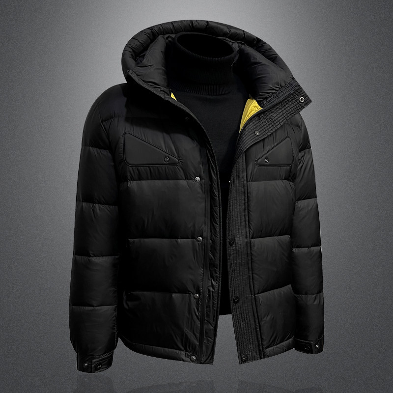 加厚款50%白鸭绒2025新款男士羽绒服连帽高品质YR777P285,男装羽绒服,电商A315