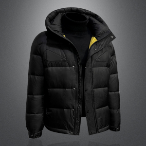 加厚款50%白鸭绒2025新款男士羽绒服连帽高品质YR777P285