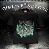 2026新款夏季男士重工艺刺绣T恤A315-XB89P75白沙发图，男装T恤，电商A315